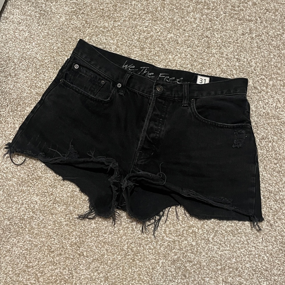 Free people denim shorts